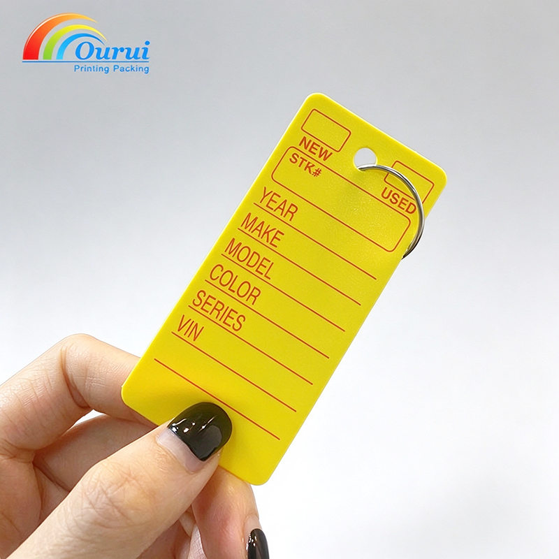 Auto Dealer Key Tags Printed Plastic Vehicle Identification Tags Wholesale