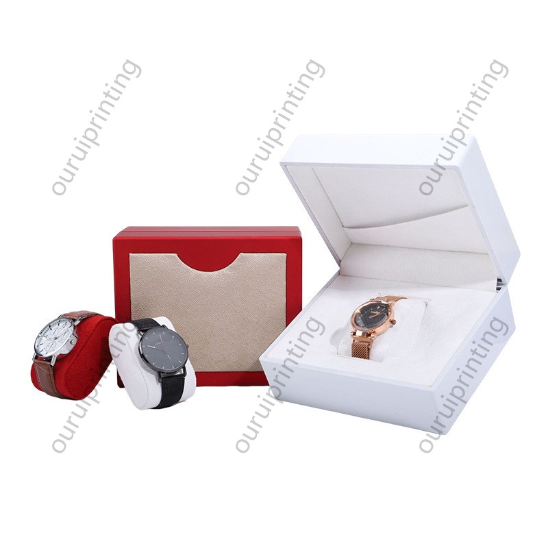 Custom Logo Luxury PU Leather Watch Box Wholesale Flip Top Wrist Watch Gift Packaging Box For Business Watch Jewelry Gift