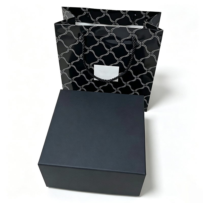 Matte Black Watch Gift Box with Acrylic Viewing Window