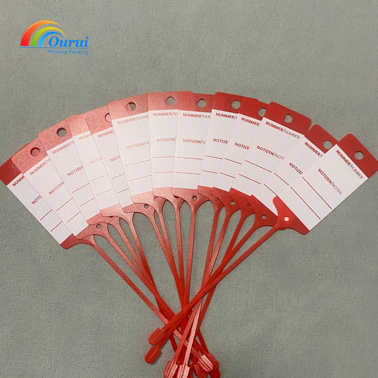 Custom Printable Disposable Plastic Security Seal Tags Self Locking Writeable Cargo Inventory Number Note Label Zip Tie Tags for Logistics Warehouse