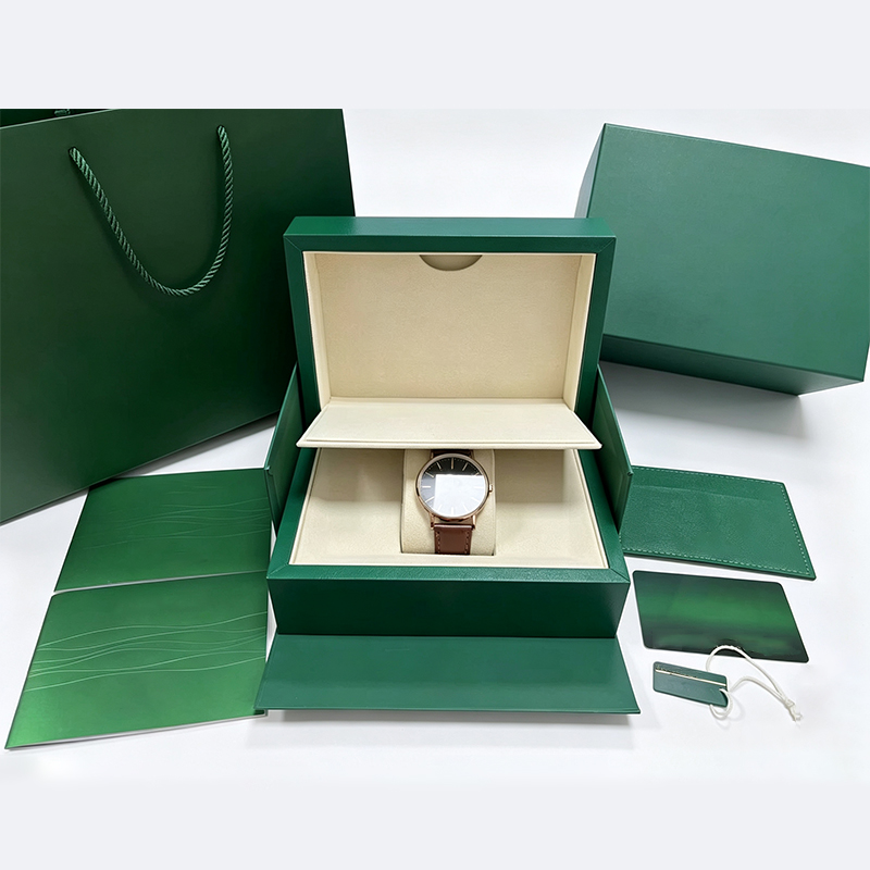 Deep Green Watch Gift Box Set with Full Brand Packaging Kit