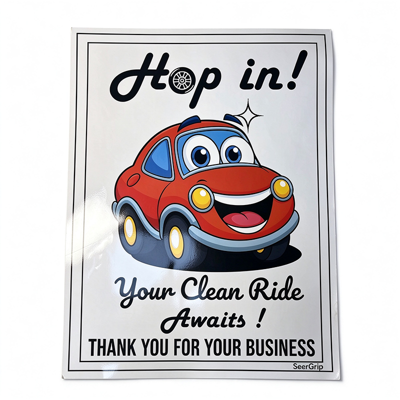 250g Heavy‑Duty Waterproof Disposable Car Floor Mat Paper – Glossy Custom Printed Single‑Use Auto Foot Protection Paper