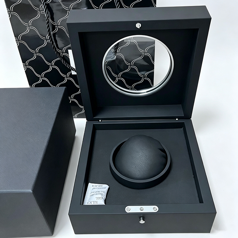 Matte Black Watch Gift Box with Acrylic Viewing Window