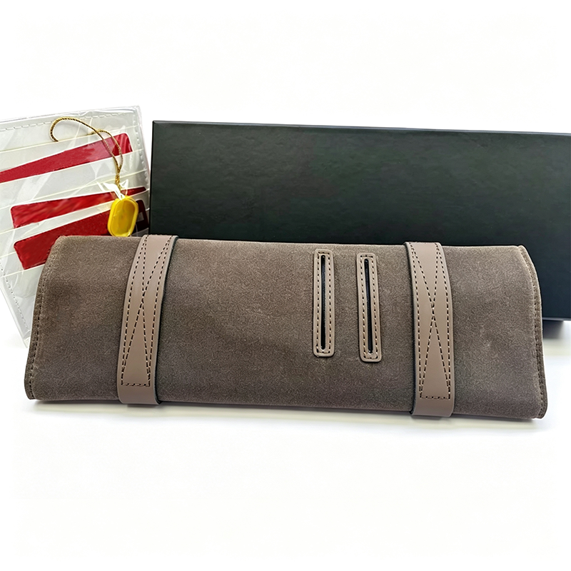 Vintage Canvas Watch Roll Gift Box Set, Portable Leather Watch Travel Case with Full Brand Packaging Kit, Watch Storage Pouch for Gifting