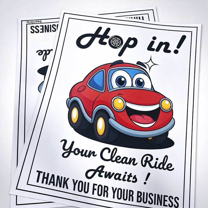 250g Heavy‑Duty Waterproof Disposable Car Floor Mat Paper – Glossy Custom Printed Single‑Use Auto Foot Protection Paper