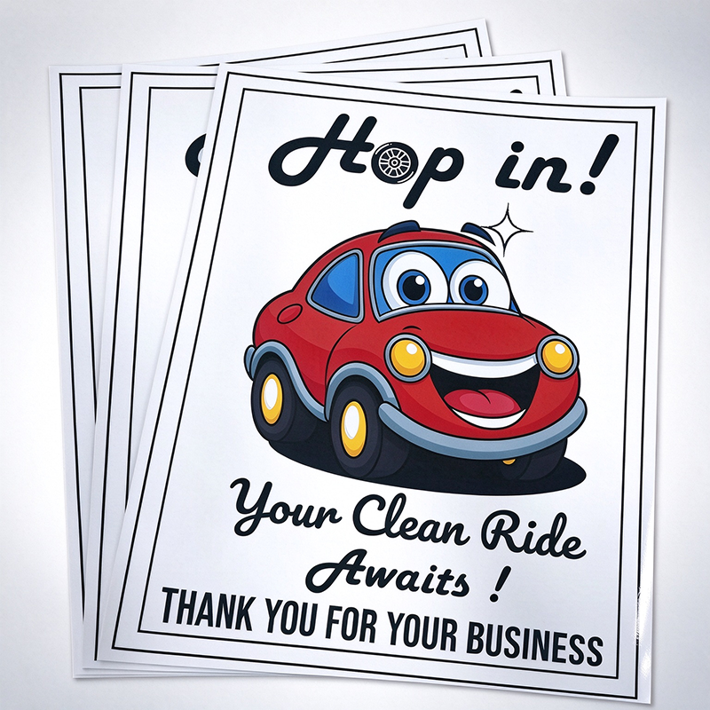 250g Heavy‑Duty Waterproof Disposable Car Floor Mat Paper – Glossy Custom Printed Single‑Use Auto Foot Protection Paper