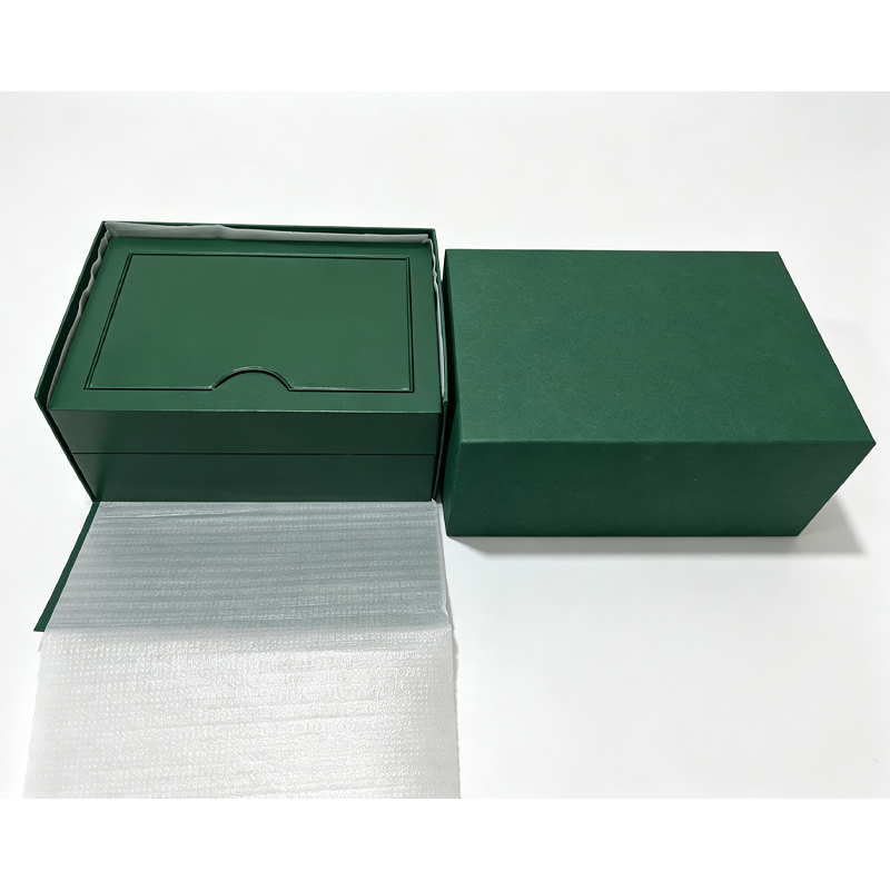 Custom Logo Watch Box with Suede Lining and Cleaning Cloth
