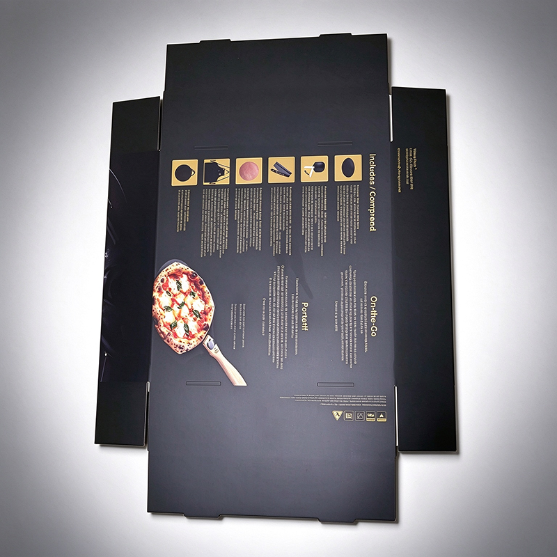 Custom Full Color Printed Pizza Stone Set Packaging Box, 42x42x11.5cm Corrugated Mailer Box, Custom Logo Cooking Kit Gift Box Wholesale