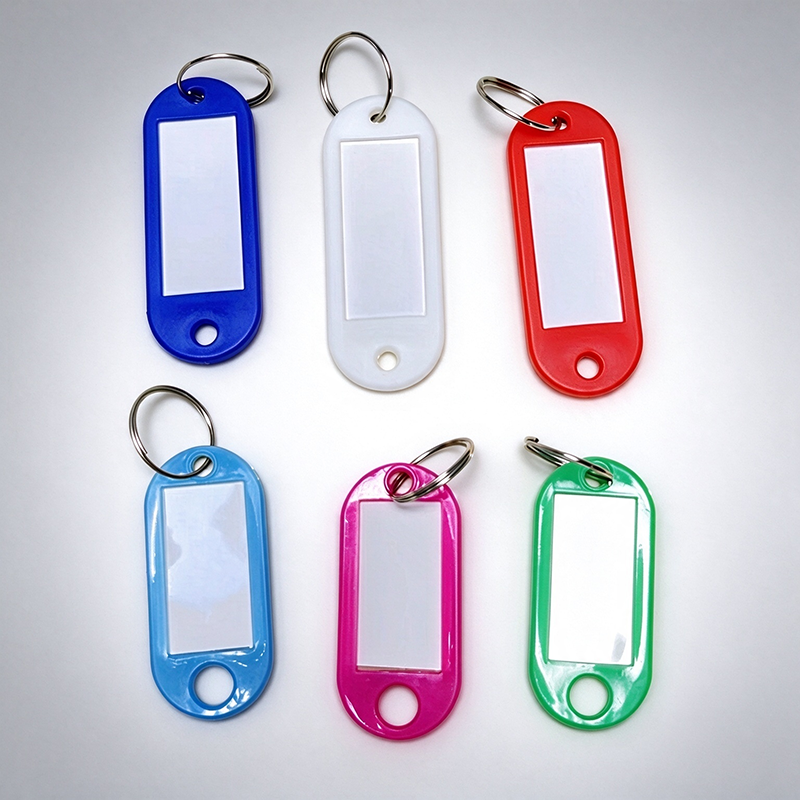 Plastic Key Tags With Split Ring | Writeable Key Identifying Tags Wholesale