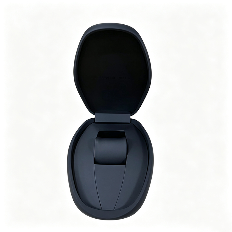 Luxury Black Oval Watch Gift Box Set, Premium Watch Storage Case With Outer Box & Gift Bag, Watch Presentation Packaging for Gifting