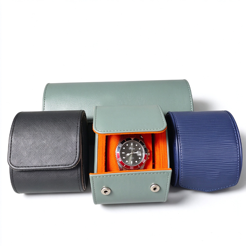 Leather Watch Roll Travel Case, Single / 2 Slot / 3 Slot Portable Watch Storage Box For Men, Luxury Watch Holder For Travel