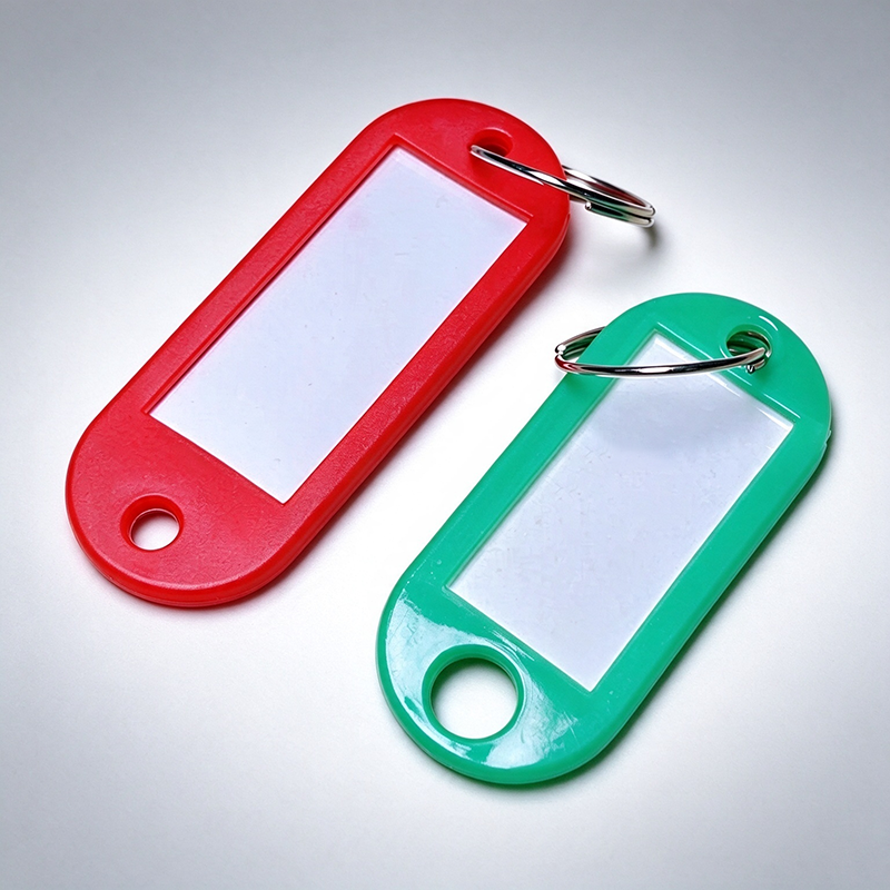 Plastic Key Tags With Split Ring | Writeable Key Identifying Tags Wholesale