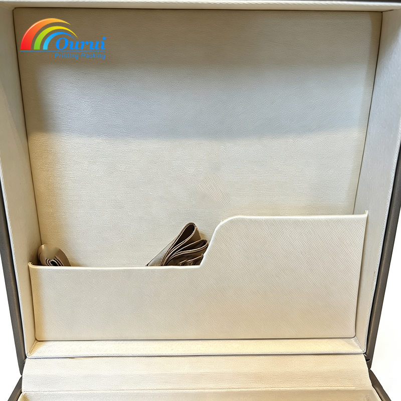 PU Watch Gift Box Set with Gift Bag, Ribbon and Card Holder