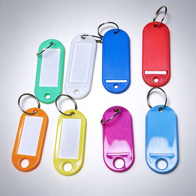Plastic Key Tags With Split Ring | Writeable Key Identifying Tags Wholesale