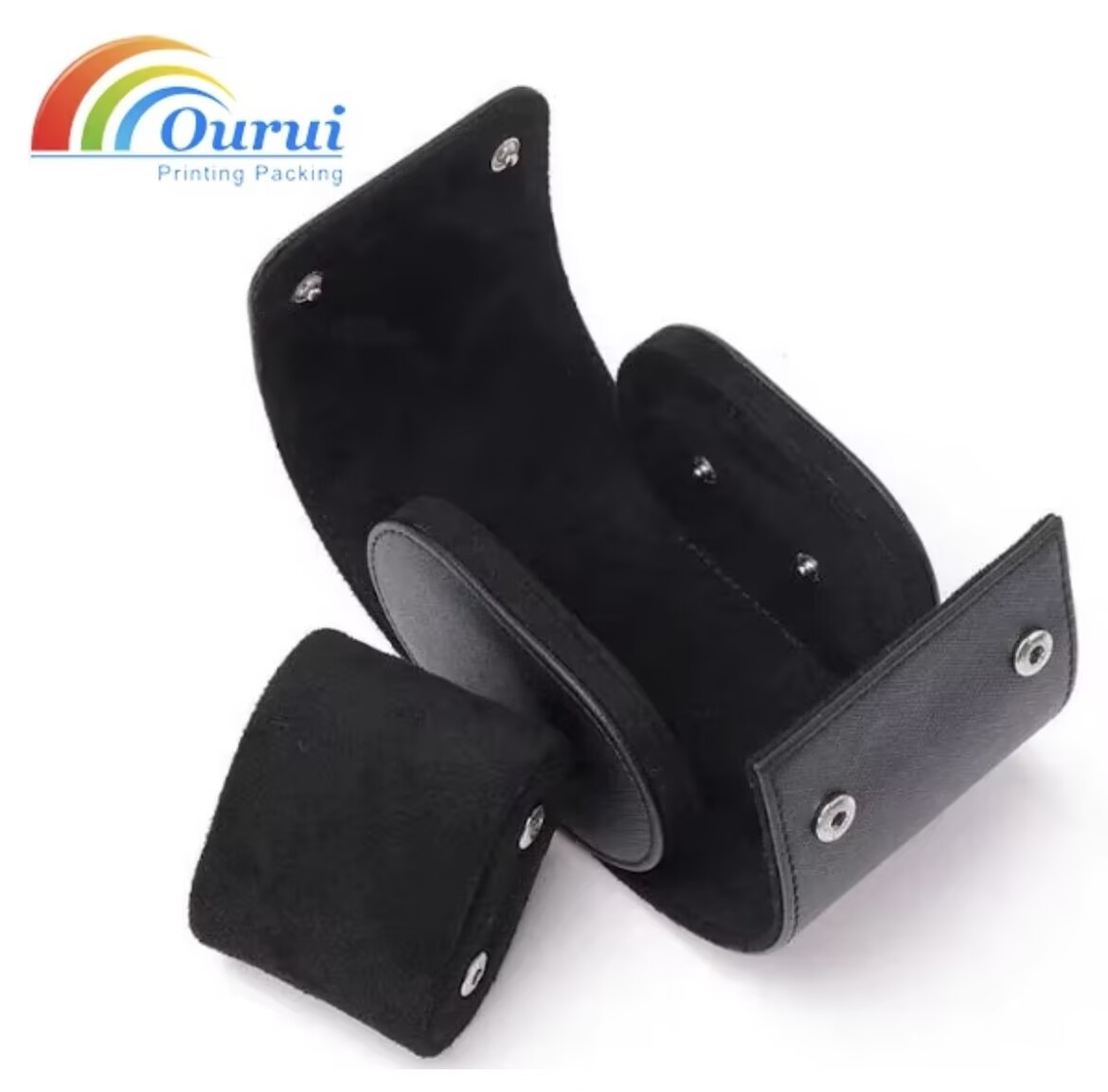 Leather Watch Roll Travel Case, Single / 2 Slot / 3 Slot Portable Watch Storage Box For Men, Luxury Watch Holder For Travel