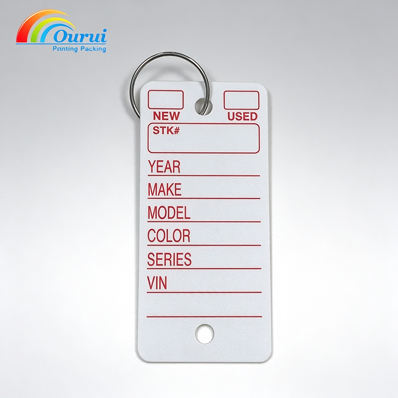 Auto Dealer Key Tags Printed Plastic Vehicle Identification Tags Wholesale