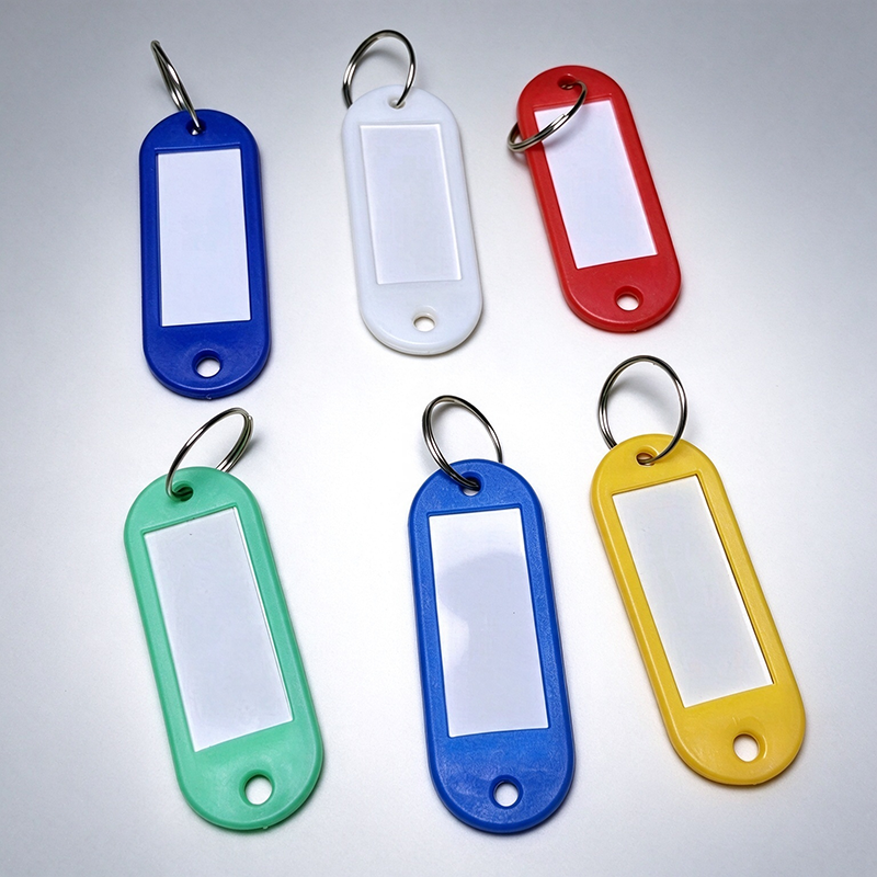 Plastic Key Tags With Split Ring | Writeable Key Identifying Tags Wholesale