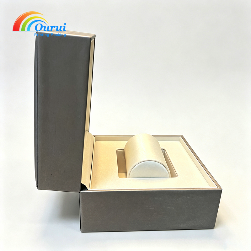 PU Watch Gift Box Set with Gift Bag, Ribbon and Card Holder
