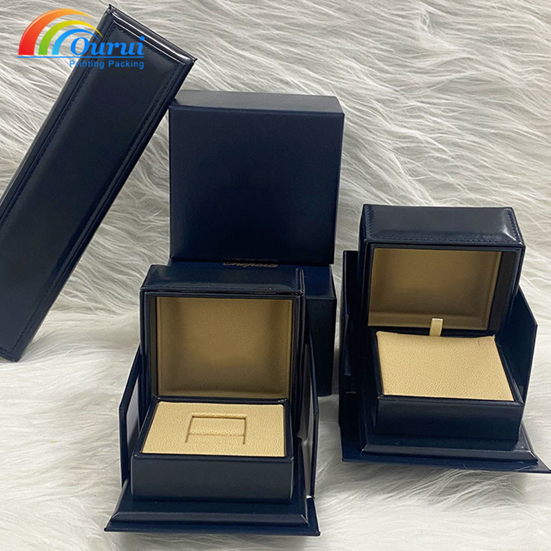 Custom Logo Leather Watch Storage Box, Luxury Jewelry Packaging Box for Watch, Ring, Bracelet & Necklace
