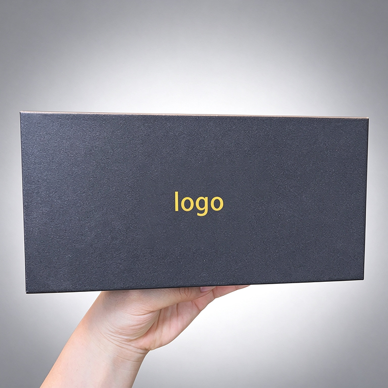 Custom Logo Black Rigid Flip Essential Oil Gift Box, 5 Bottles Foam Insert Packaging Box, Customizable Aromatherapy Paper Box Wholesale