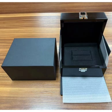 Set of high-gloss black watch boxes with silver hardware(043380827d).jpg