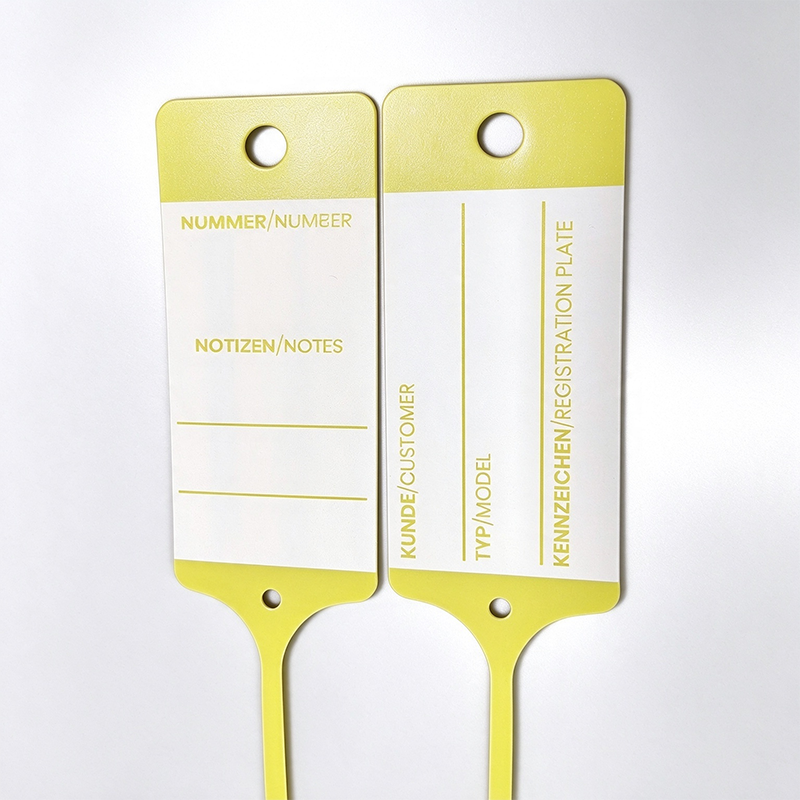 Disposable Plastic Auto Service Tags | Write-On Car Key Tags Zip Tie Style Wholesale
