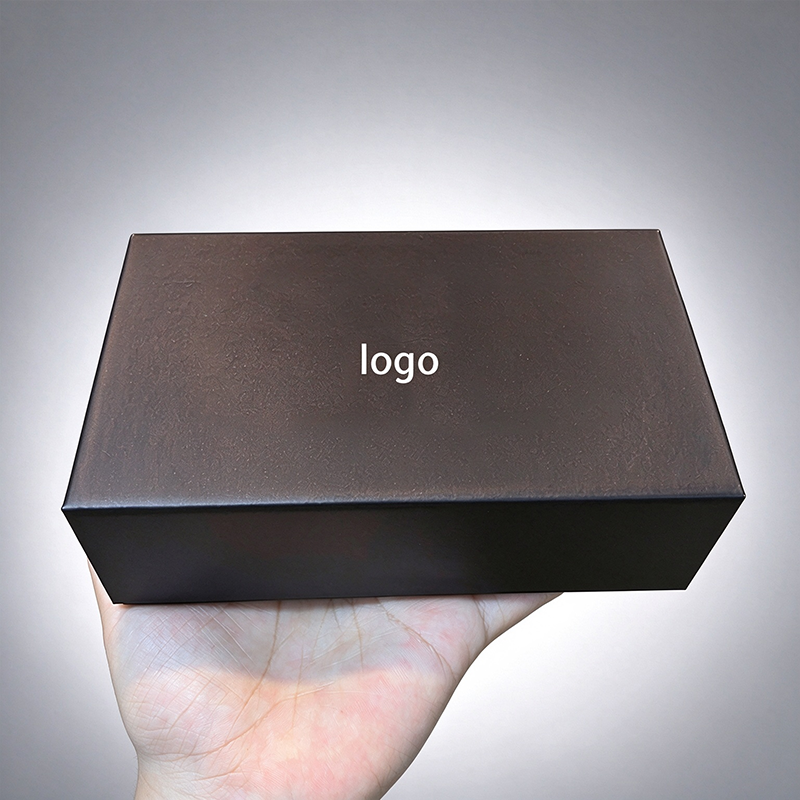 Custom Logo Black Magnetic Flip Tarot Card Gift Box, Copper Metallic Interior Rigid Box, Customizable Oracle Card Storage Packaging Wholesale