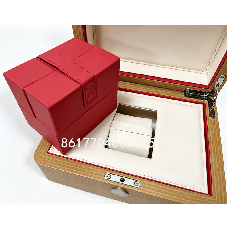wood watch box open view with red leather watch case inside.jpg