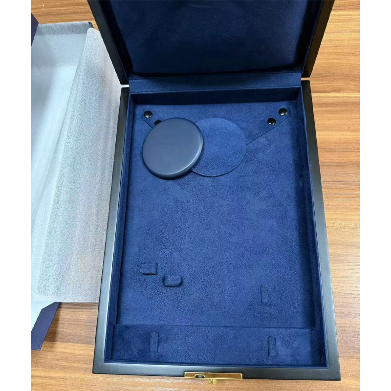 Custom Wooden Jewelry Box with Matte Finish and Velvet Lining