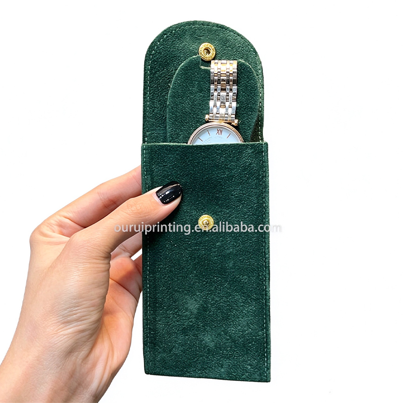 Watch inserted into microfiber suede travel pouch with inner holder(413d45effd).jpg
