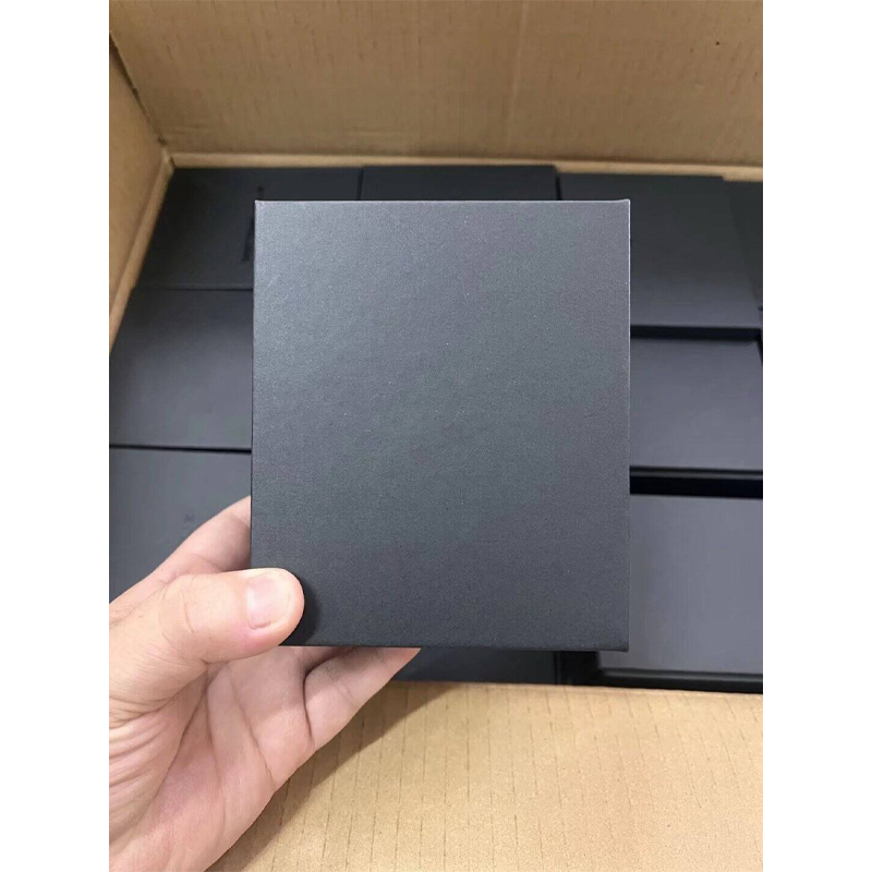 Individual black gift box for PU leather watch roll case, sturdy outer packaging for watch travel pouch.jpg