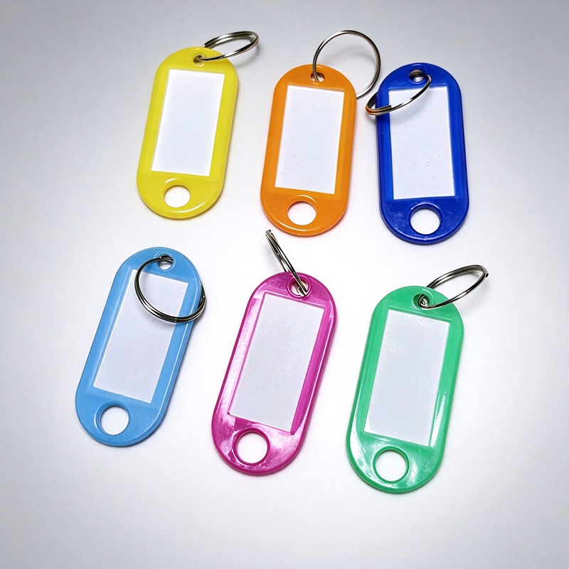 Plastic Key Tags With Split Ring | Writeable Key Identifying Tags Wholesale