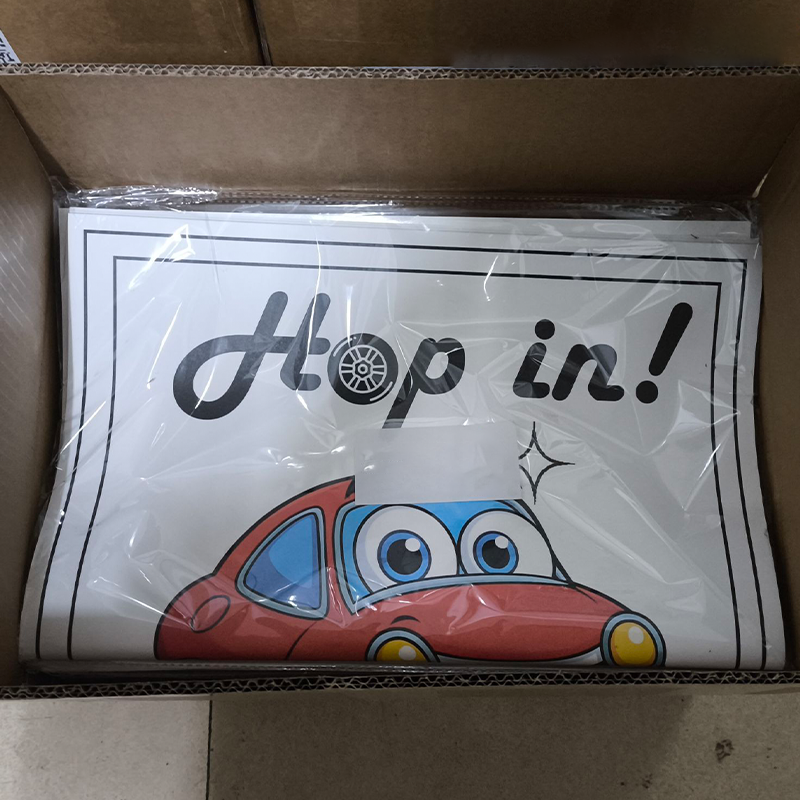Poly bag packed stack 250gsm heavy‑duty car disposable floor mat paper wholesale bulk packaging.png