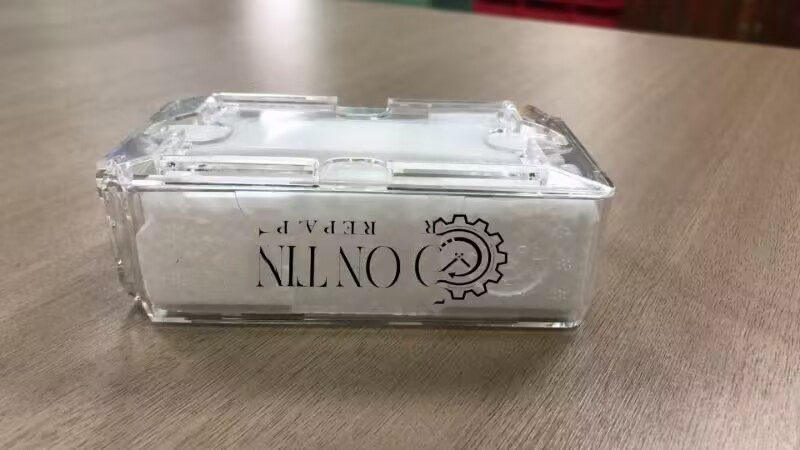 Clear acrylic watch box lid with a demo logo area for custom printing.jpg