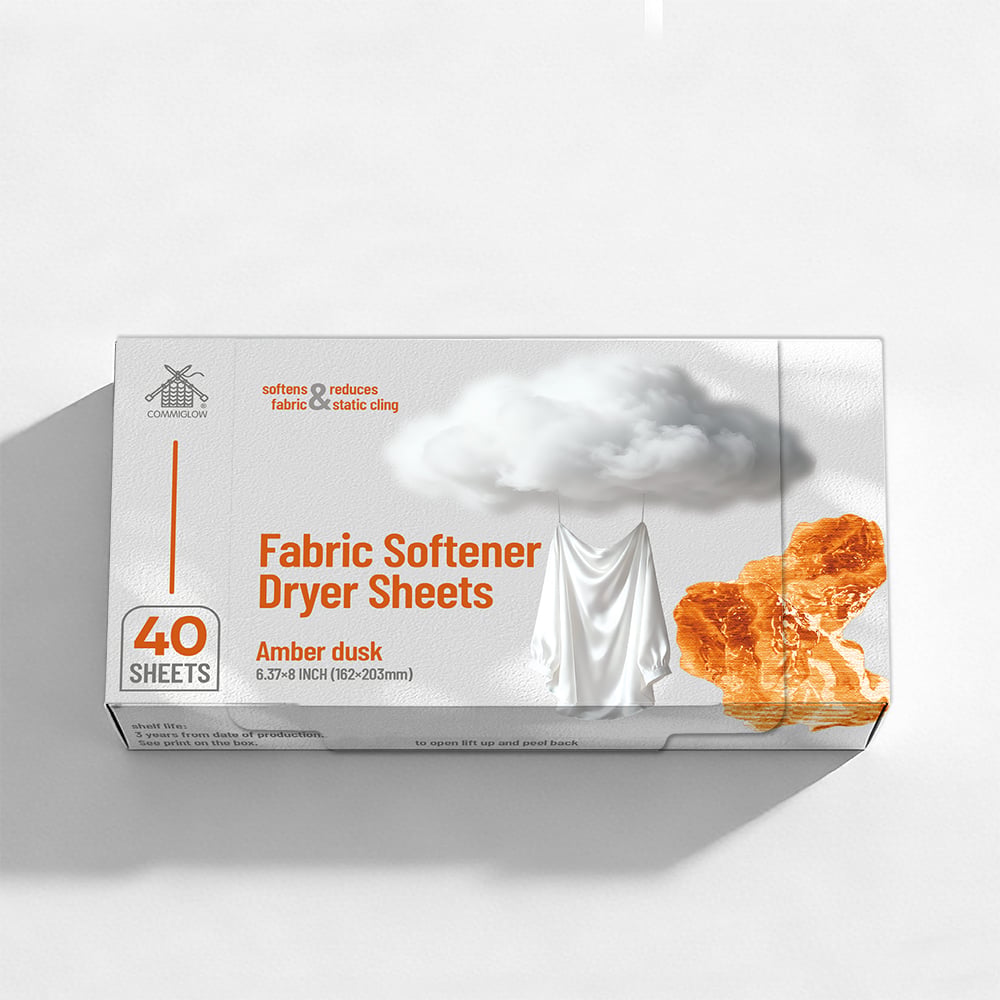 Reduce Static Wrinkles Plant Based Formula Fabric Softener Dryer Sheets