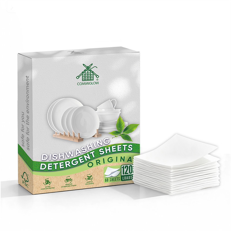 Long Lasting Solid Dish Cleaning Sheets Kitchen Dishwasher Detergent Sheets