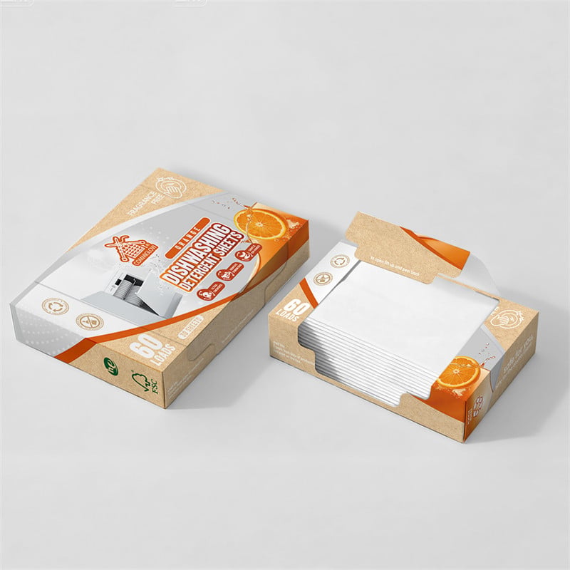 Zero Waste Non-toxic Highly Concentrated Biodegradable Home Dishwashing Sheets