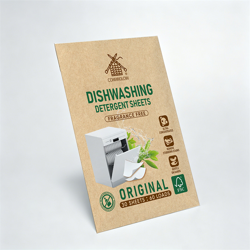 Wholesale Bulk Order Plastic-free Effective Home Kitchen Dishwasher Detergent Sheets