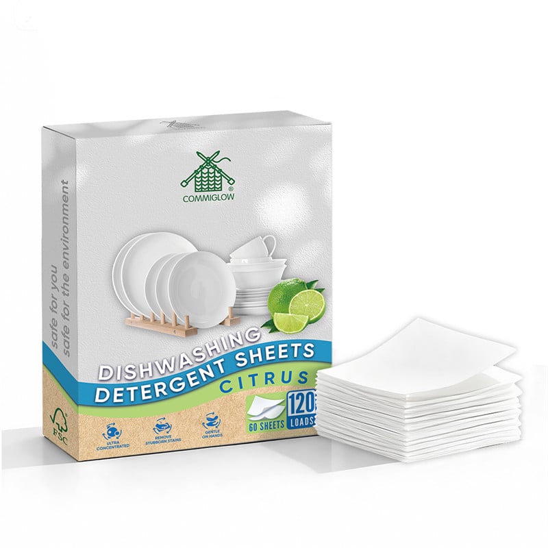 Classic Original Formula Biodegradable Powerful Household Cleaning Solid Dish Cleaning Sheets