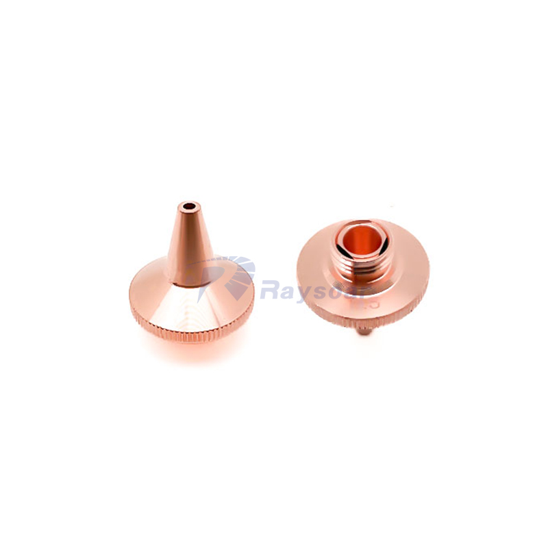 Nozzle Laser Pemotong D17 H19 M8mm Lapisan Ganda untuk Kepala Pemotong Laser CKY Raytools Bodor Ospri