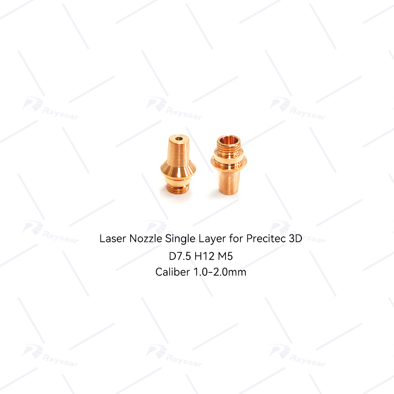 Buse de découpe laser D10.5*H12*M5mm D7.5*H12*M5mm pour Precitec 3D