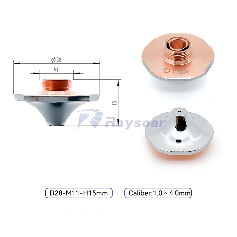 Laser Nozzle D28H15M11 SP ST for Han‘s Laser Cutting Head
