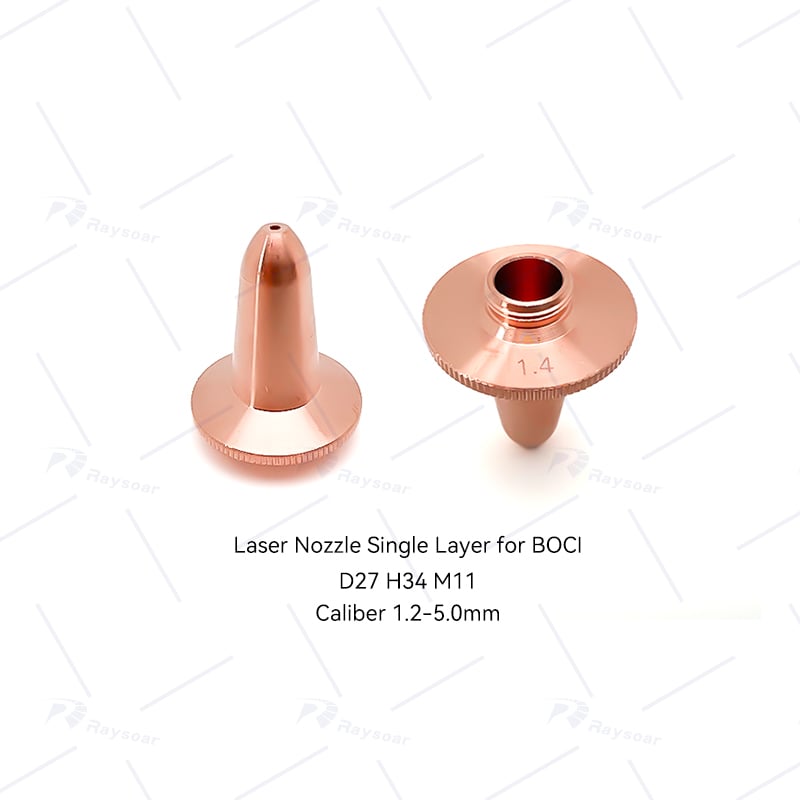 Nosel Pemotongan Laser D27*H34*M11mm D11*H19*M8mm untuk BOCI