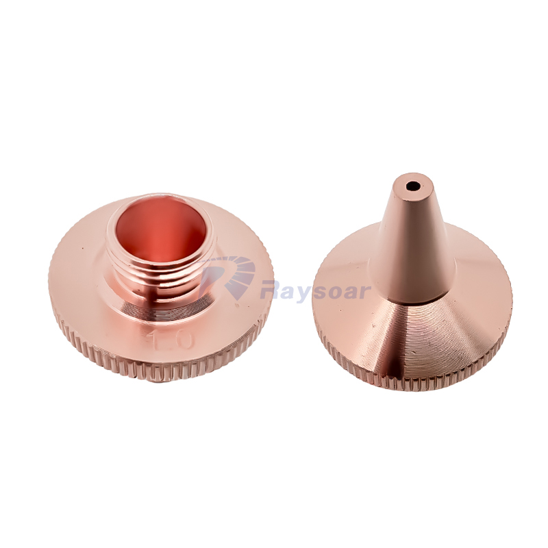 Nozzle Laser Pemotong D17 H19 M8mm Lapisan Tunggal untuk Kepala Pemotong Laser CKY Raytools Bodor Ospri