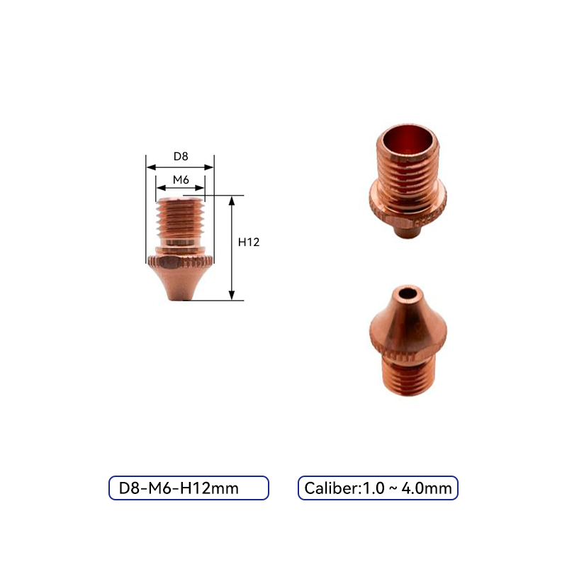 Laser Nozzle D8 H12 M6mm for Han's 3D Laser Cutting Head