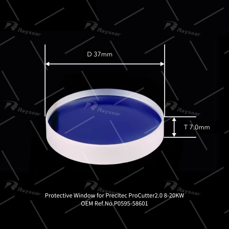 Precitec ProCutter2.0 8/15/20KW用レーザー保護窓 D24.4*T2.0mm D37*T7.0mm