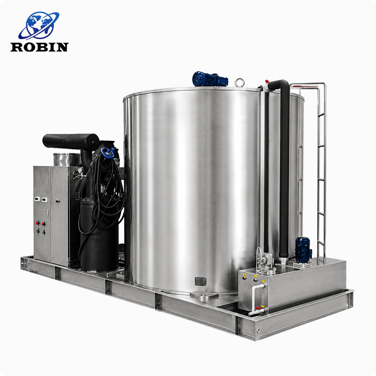 30-ton/day seawater flake ice machine