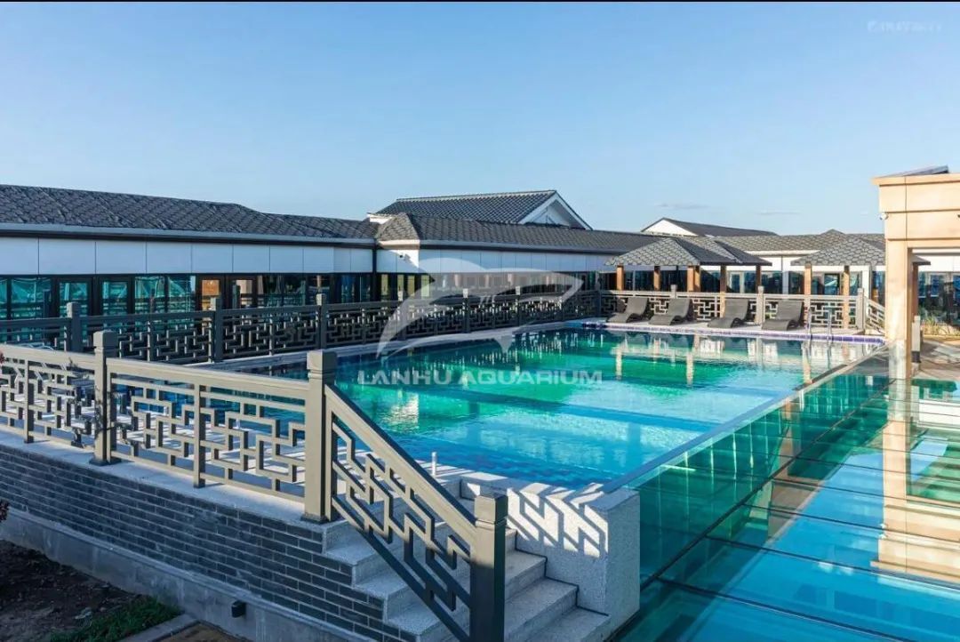 [Shanghai Lanhu Aquarium Engineering Project Case]: Ideal Vision, Swimming in the Sky at the Changbai Mountain Suspended Swimming Pool in Dongwo, Jilin