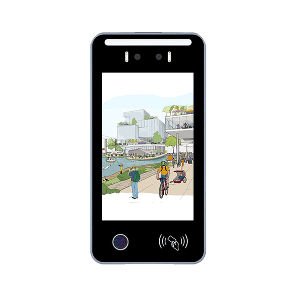 VF6108-6F 8-inch Fingerprint & Face Recognition All-in-One Access Control Terminal