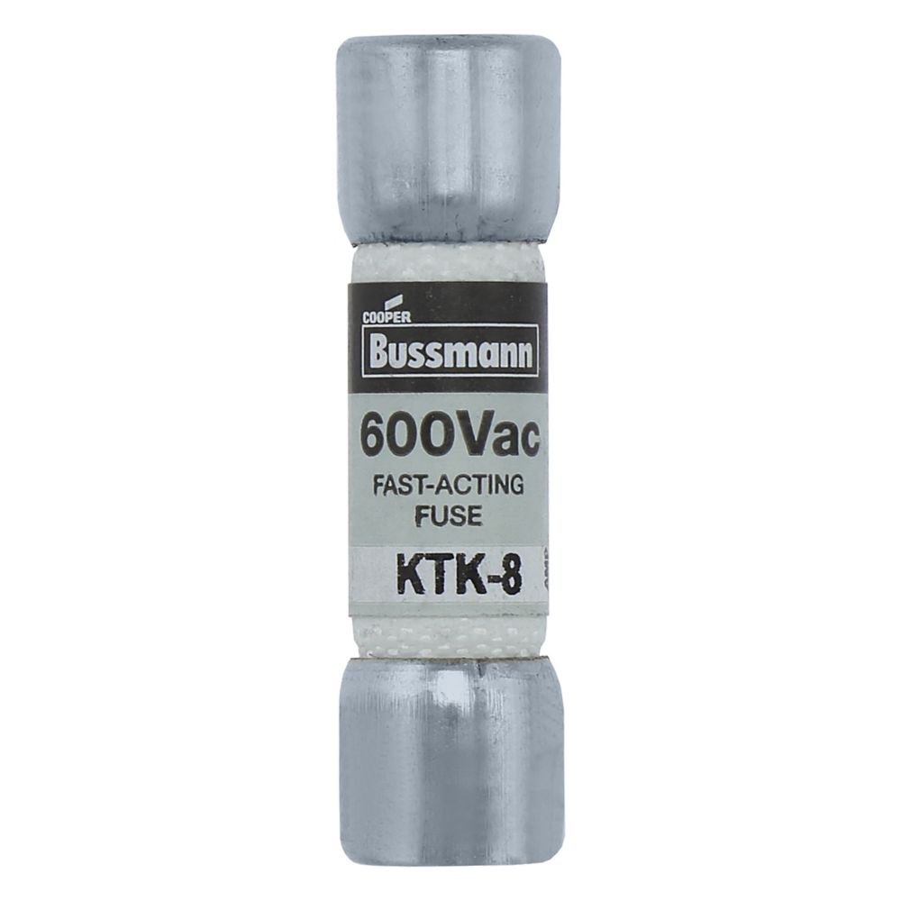 KTK-8, 10 × 38 mm, 8 A, 600 V~ szybkozaczynające się bezpieczniki uzupełniające